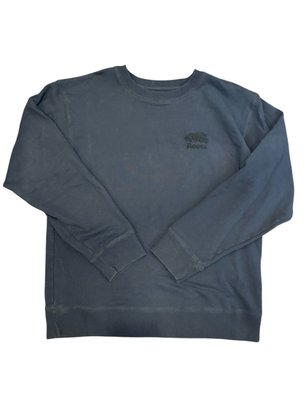 Men’s Small Roots Men's Crewneck Sweatshirt in Dark Navy